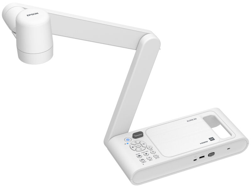 書画カメラ 光学ズーム10倍/電子ズーム23倍/有効画素数4K/Wi-Fi/最大撮像サイズA3 ELPDC30