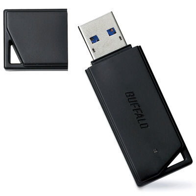 USB3.1(Gen1)/USB3.0対応 USBメモリー バリューモデル 32GB ブラック RUF3-K32GB-BK