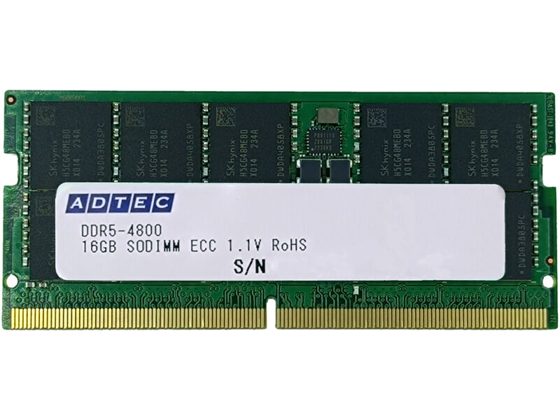 DDR5 DIMM・SO-DIMM 他