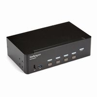 4ポートHDMI デュアルモニター KVM スイッチ 4K/30Hz対応 SV431DHD4KU