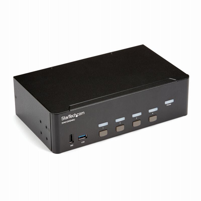 4ポートHDMI デュアルモニター KVM スイッチ 4K/30Hz対応 SV431DHD4KU