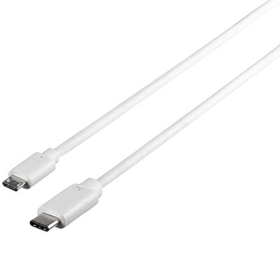 USB2.0ケーブル（microB to C） 1.0m ホワイト BSUMBC210WH