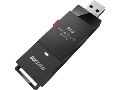 抗ウイルス・抗菌ポータブルSSD USB3.2(Gen1) Type-A スティック型 1TB ブラック SSD-PUTVB1.0U3-B
