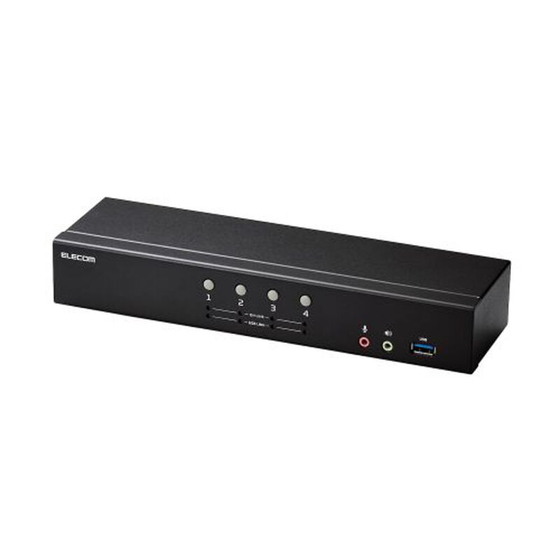 パソコン切替器(KVM)/DisplayPort/4ポート KVM-NDUS4