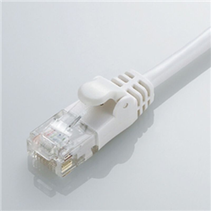 CAT6準拠 GigabitやわらかLANケーブル 1m(ホワイト) LD-GPY/WH1