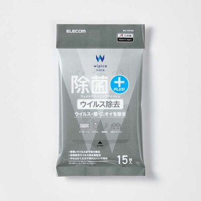 ウェットティッシュ/ウイルス除去/ピロー/15枚 WC-VR15H