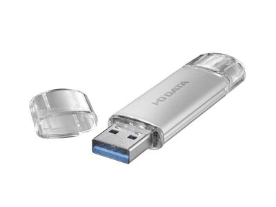 USB-A&USB-C搭載USBメモリー(USB3.2 Gen1) 32GB シルバー U3C-STD32G/S