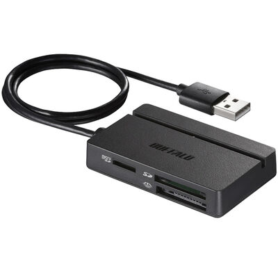 USB2.0 マルチカードリーダー/ライター スタンダードモデル ブラック BSCR100U2BK