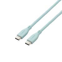 USB Type-C to USB Type-Cケーブル/USB Power Delivery対応/なめらか/2.0m/パールグリーン MPA-CCSS20GN