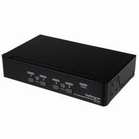 4ポートDP KVMスイッチ オーディオ対応 2ポートUSB 3.0ハブ DP接続CPU・PCパソコン切替器 SV431DPUA