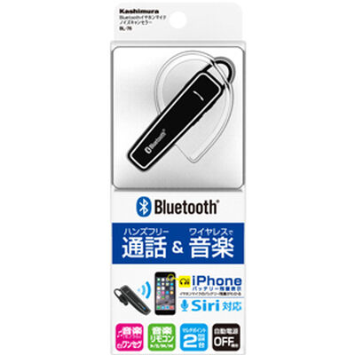 Bluetoothイヤホンマイク ノイズキャンセラー ブラック BL-76