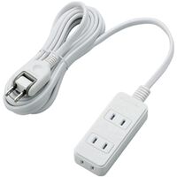 ほこりシャッター付き電源タップ/3個口/3m/ホワイト T-ST02-22330WH