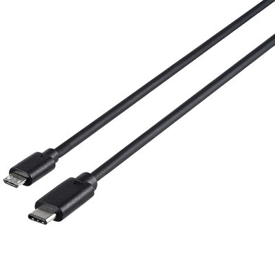 USB2.0ケーブル(microB to C) 1.0m ブラック BSUMBC210BK