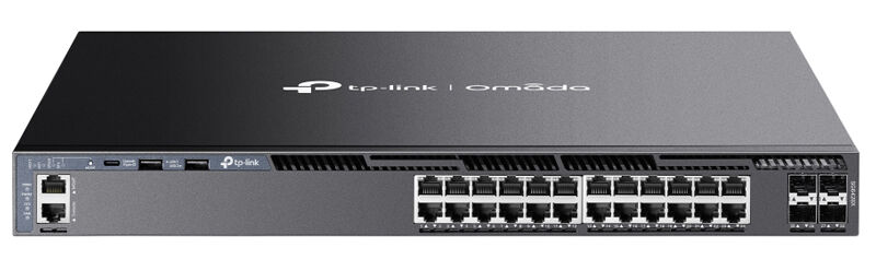 Omada ギガビットポート×24 / 10Gスロット×4 スタッカブルL3マネージスイッチ SG6428X(UN)