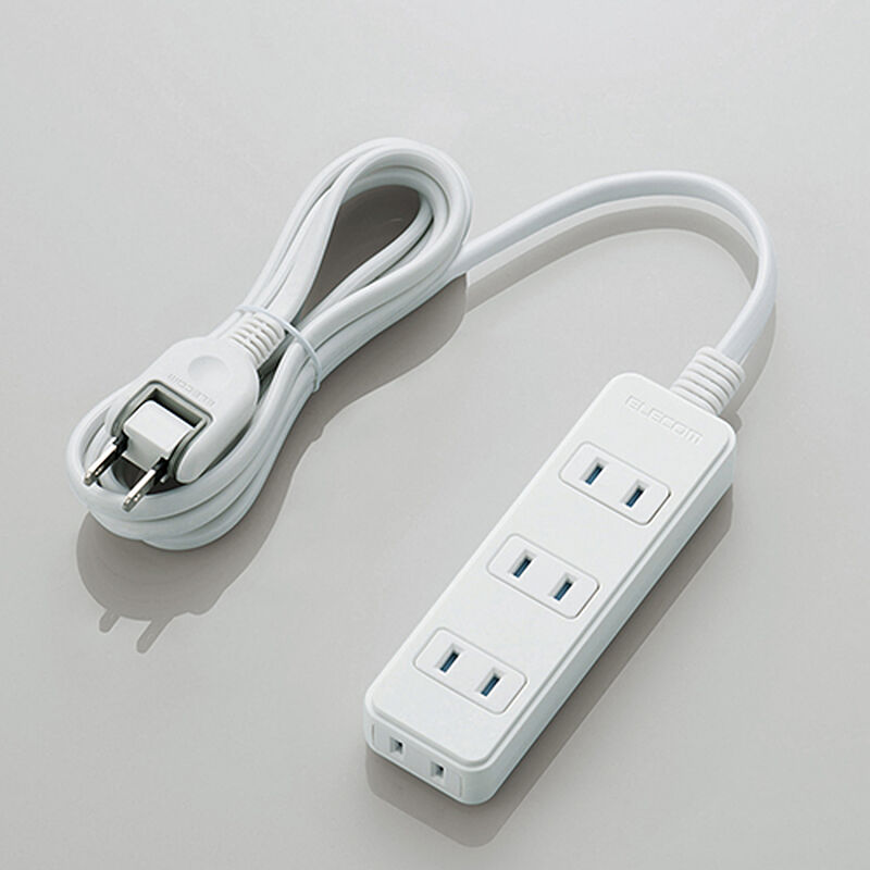 シャッタータップ/4個口/2m/ホワイト T-ST02N-2420WH