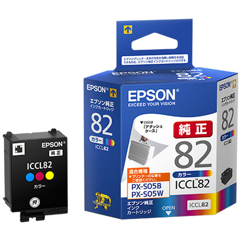 モバイルプリンター用 インクカートリッジ（カラー）/約200ページ対応 ICCL82