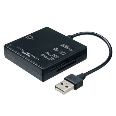 USB2.0 カードリーダー（ブラック） ADR-ML23BKN