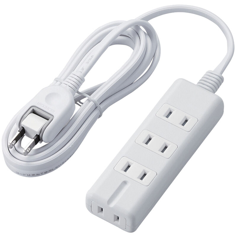 磁石タップ/4個口(内3ピン1)/2m/ホワイト T-KM01-2420WH