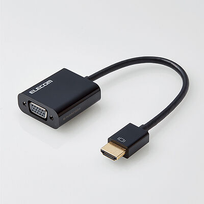 変換アダプタ/HDMI - VGA/ブラック AD-HDMIVGABK2