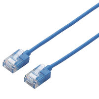 LANケーブル/CAT6A/スーパースリム/3m/ブルー LD-GPASS/BU3