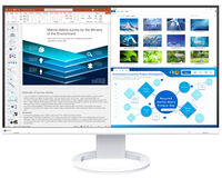 液晶ディスプレイ 27型/2560×1440/HDMI、DP、USB-C/ホワイト/スピーカー EV2720S-WT