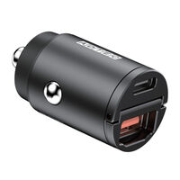 PD対応 シガーソケットタイプ充電器/45W/USB-A/USB-Cブラック ACPD-V045AC