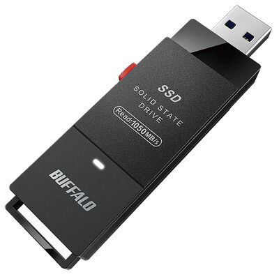 USB3.2（Gen2）対応 TV録画 スティックSSD 250GB ブラック USB-Cコネクタ付属 SSD-SCH250U3-BA