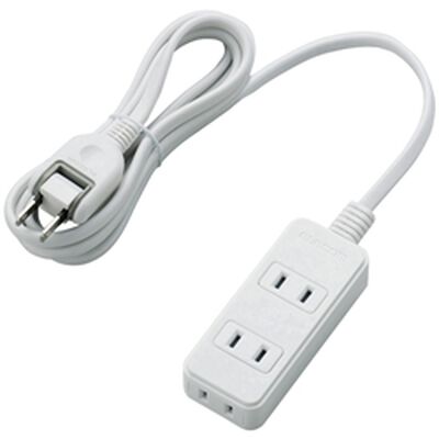 電源タップ/スイングプラグ/3個口/2m/ホワイト T-S02-2320WH