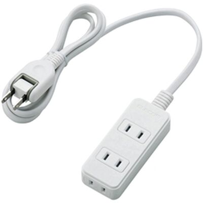 電源タップ/スイングプラグ/3個口/1m/ホワイト T-S02-2310WH