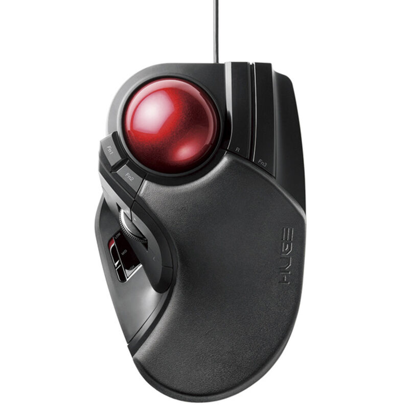 トラックボールマウス/大玉/8ボタン/チルト機能/有線/ブラック M-HT1URBK
