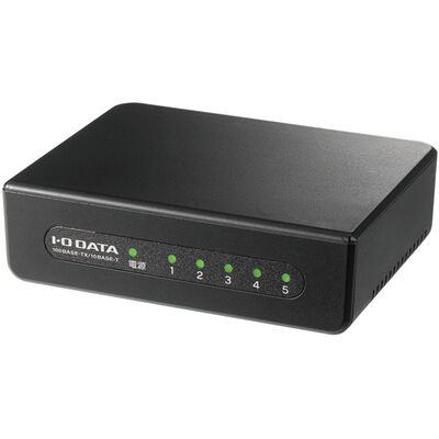 100BASE-TX/10BASE-Te対応 5ポート レイヤー2スイッチングハブ ブラック ETX-ESH05KC