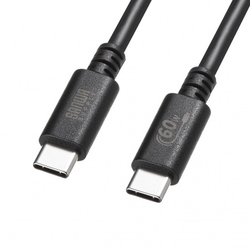 USB 2.0 Type-Cケーブル（PD60W・3m・ブラック） KU-CCP6030BK
