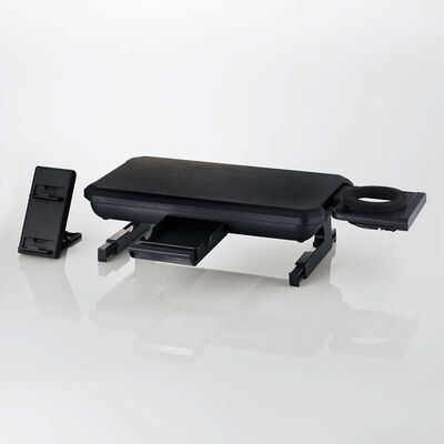 モニタースタンド/スマホスタンド付/ドリンクホルダー付/収納引き出し付/ブラック PCA-DPSP4123BK