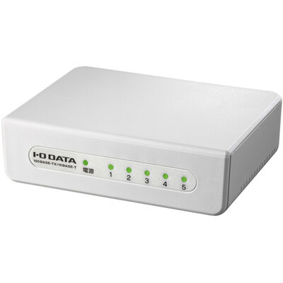 100BASE-TX/10BASE-Te対応 5ポート レイヤー2スイッチングハブ ホワイト ETX-ESH05WC