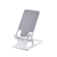 スマートフォン用スタンド/コンパクト/薄型/軽量/高さ調節可能/ホワイト P-DSCHCMPWH