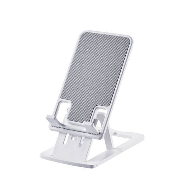 スマートフォン用スタンド/コンパクト/薄型/軽量/高さ調節可能/ホワイト P-DSCHCMPWH