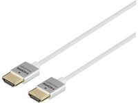 HDMIケーブル スリムタイプ 1.5m ホワイト BSHD3S15WH